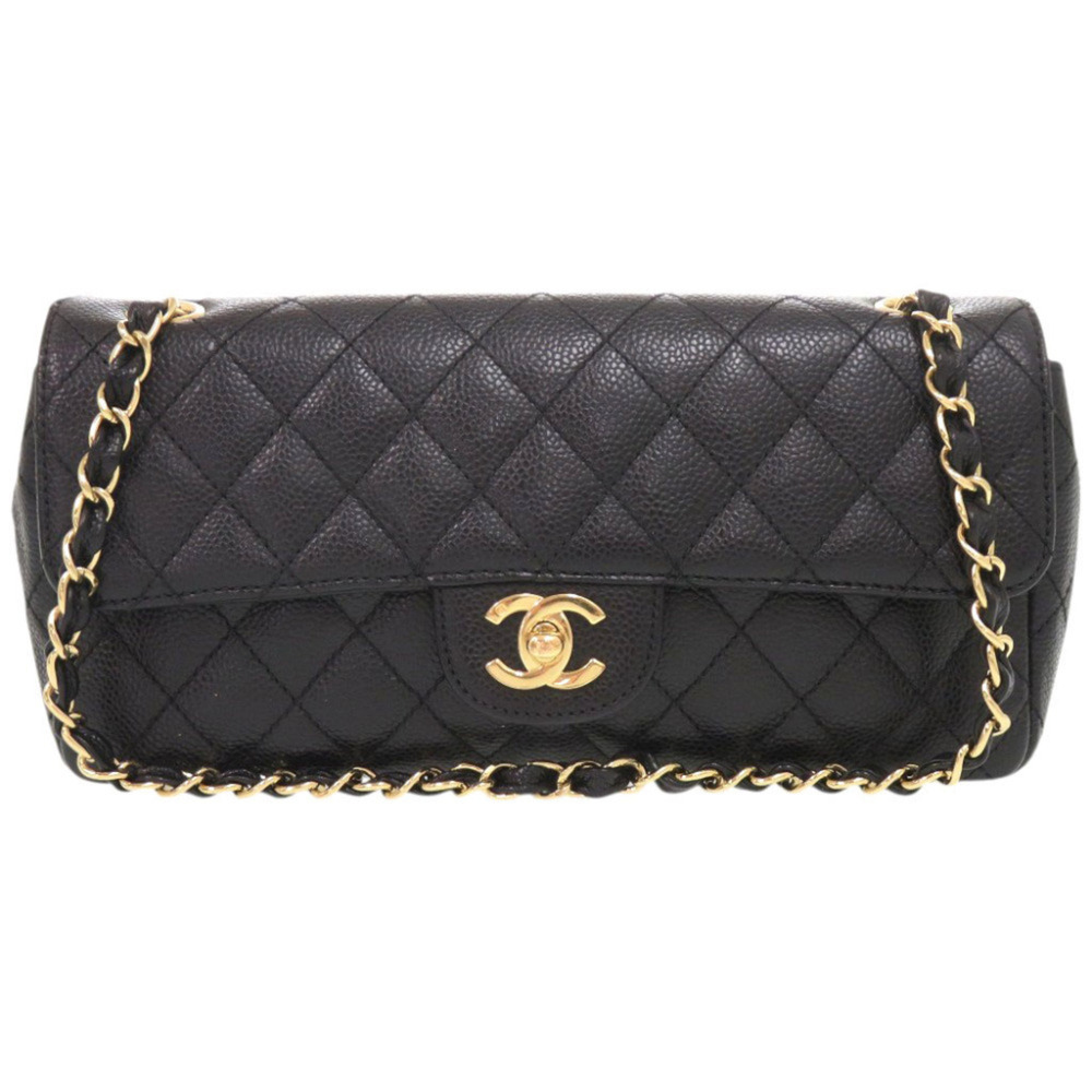 Chanel Matelassé East West Coco Mark Caviar Skin Gold Hardware Serial Number ...